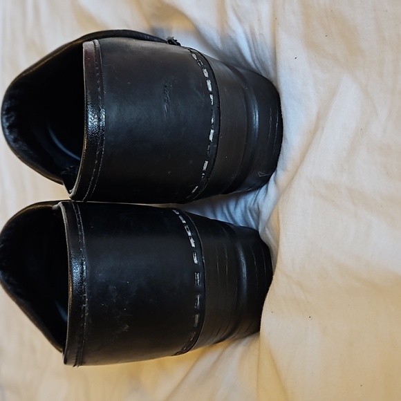 Matte Black Sanita The Orginal Danish Clogs Size 38 - Picture 6 of 7